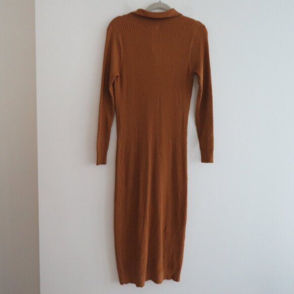HEARTLOOM Dahlia Ribbed Knit Maxi Dress in Rust - Women's Size M NWT - Picture 11 of 16